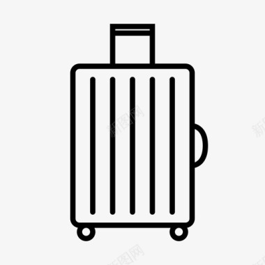 行李硬箱子滚动行李箱图标图标