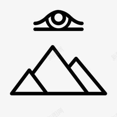 象形文字埃及法老图标图标