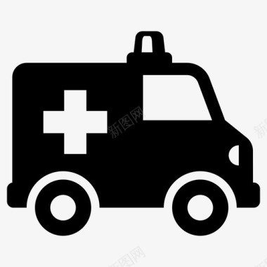 救护车救护车急救医疗设备图标图标