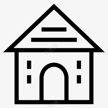 建筑商业房地产图标图标