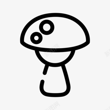 蘑菇秋天食物图标图标