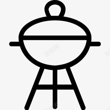 庆典烧烤木炭烧烤烹饪图标图标