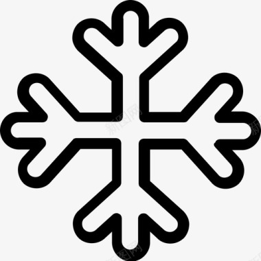 雪花堆积雪花圣诞节霜冻图标图标