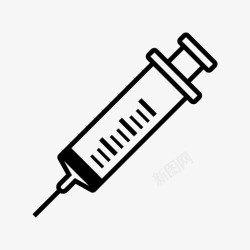 流感疫苗注射器流感疫苗医院图标高清图片