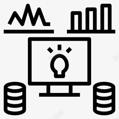 保质期管理业务数据计算机智能图标图标