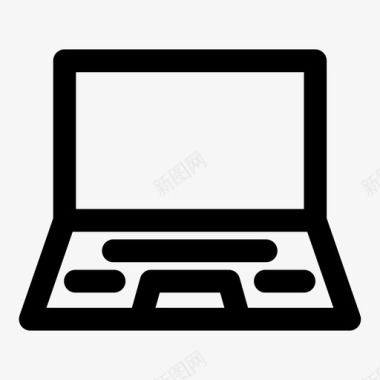 笔记本电脑键盘鼠标图标图标