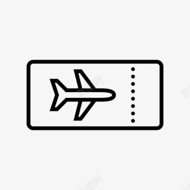 飞机票航空旅行飞机图标图标
