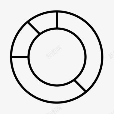 甜甜圈图圆圈图表图标图标