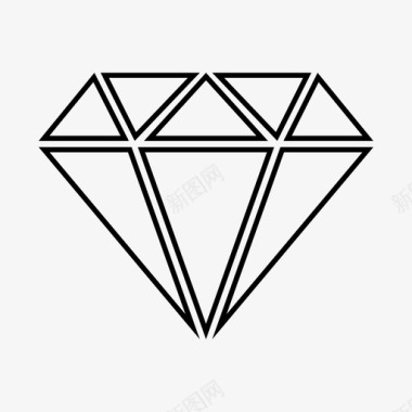 珠宝设计png免扣钻石水晶宝石图标图标