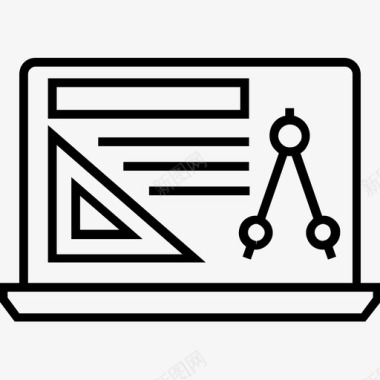 网站布局图标建筑师网站建筑指南针图标图标