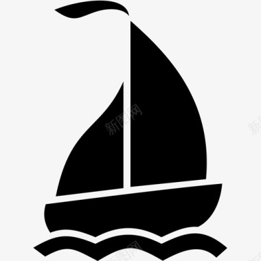 帆船帆船船图标图标