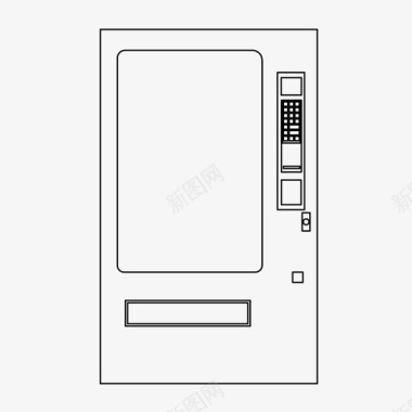 店铺关注自动售货机点心苏打水图标图标