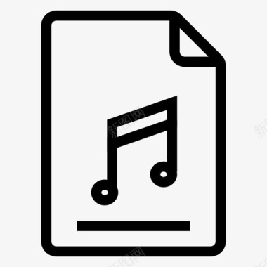 矢量文件音乐文档文件文档记录图标图标