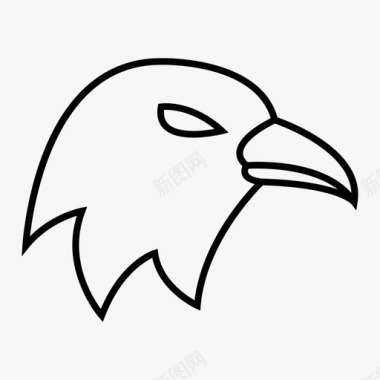 鹰动物脸图标图标
