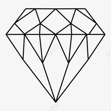 矢量宝石宝石钻石图标图标