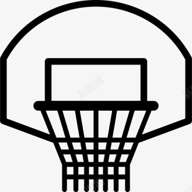 篮球标志篮球篮比赛运动图标图标