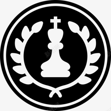 国际象棋奖游戏锦标赛图标图标