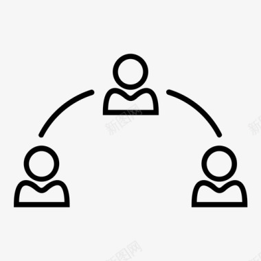 团队结构商业社区商业团体图标图标