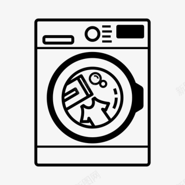 洗衣机洗衣房洗衣机烘干机图标图标
