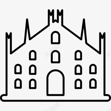 米兰大教堂纪念碑纪念碑3图标图标