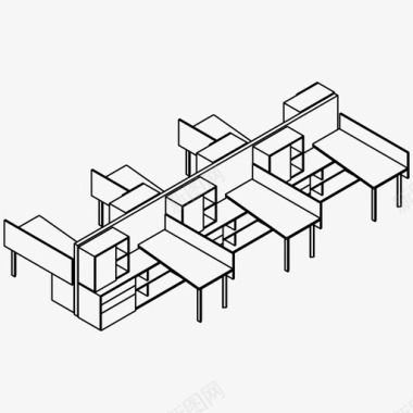 医生工作者工作空间商务办公桌图标图标