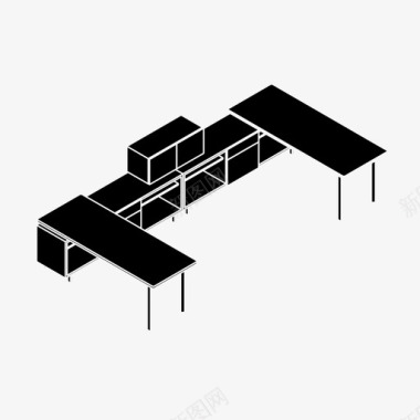 医生工作者工作空间商务办公桌图标图标