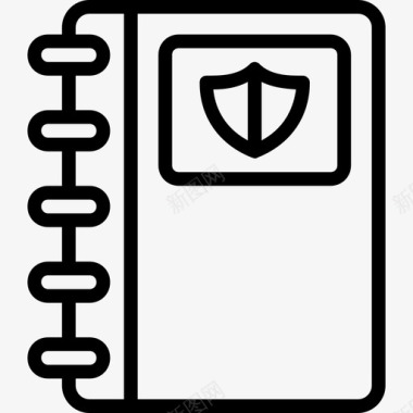 笔记本安全记事本笔记本安全图标图标