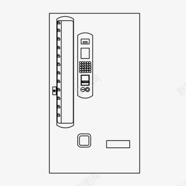 自动减自动售货机点心苏打水图标图标