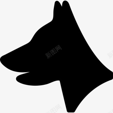 狗头动物安全图标图标