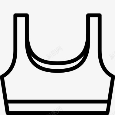 运动内衣运动胸罩服装图标图标