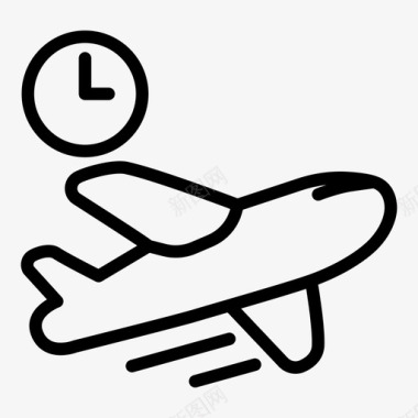 空运货物飞机图标图标
