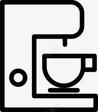 意式浓缩咖啡机浓缩咖啡机咖啡机图标图标