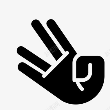 心形符号手手指人图标图标