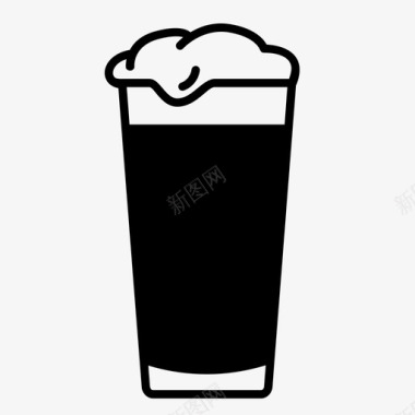 啤酒饮料玻璃杯图标图标