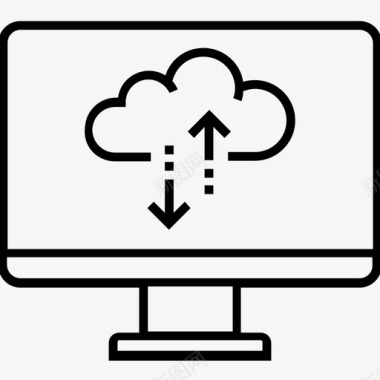 蛋糕平面托管备份云计算图标图标