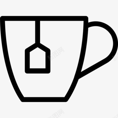 茶热饮速溶茶图标图标