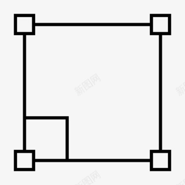 方形装饰画正方形裁剪几何图标图标