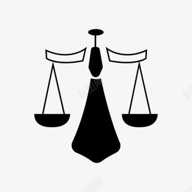 天平法庭法律图标图标