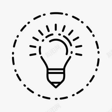 灯泡商务创意图标图标