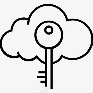 SEO和Web浏览器单点登录云计算icloud图标图标