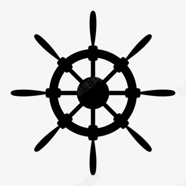 舵手船轮海军陆战队图标图标