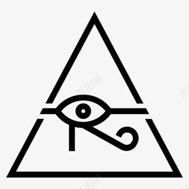 埃及图片荷鲁斯之眼埃及神秘图标图标