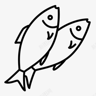 鱼食物零食图标图标