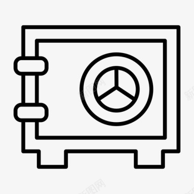 金库金库银行锁图标图标