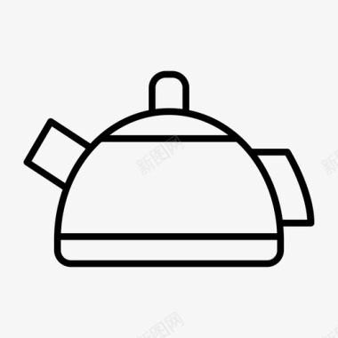 厨房用具水壶厨房用具壶图标图标