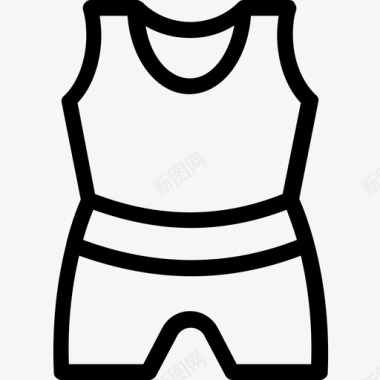 运动服服装短裤图标图标