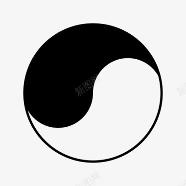 韩国阴阳平衡平等图标图标