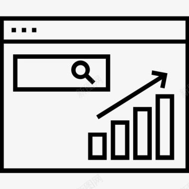 情绪图表促销网站增长在线图表图标图标
