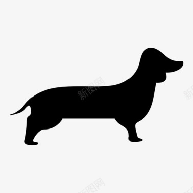 腊肠犬图标图标