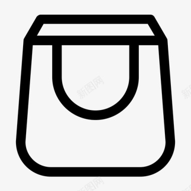 购物袋杂货袋图标图标